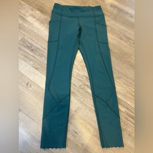 Lululemon Tight Stuff Tight II *25" Deep Cove Green Reflective Size 4 Womens